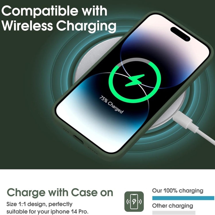 Custodia per telefono antiurto in silicone liquido in microfibra, For iPhone 15 Pro, For iPhone 15 Plus, For iPhone 15, For iPhone 14 Plus