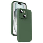 Custodia per telefono antiurto in silicone liquido in microfibra, For iPhone 15 Pro, For iPhone 15 Plus, For iPhone 15, For iPhone 14 Plus