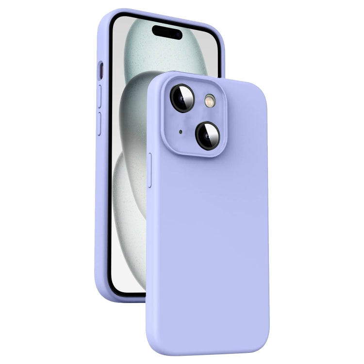 Custodia per telefono antiurto in silicone liquido in microfibra, For iPhone 15 Pro, For iPhone 15 Plus, For iPhone 15, For iPhone 14 Plus