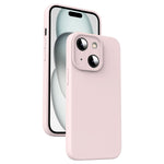 Custodia per telefono antiurto in silicone liquido in microfibra, For iPhone 15 Pro, For iPhone 15 Plus, For iPhone 15, For iPhone 14 Plus