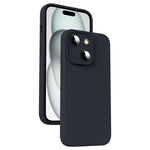 Custodia per telefono antiurto in silicone liquido in microfibra, For iPhone 15 Pro, For iPhone 15 Plus, For iPhone 15, For iPhone 14 Plus