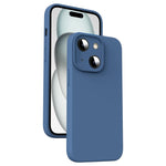 Custodia per telefono antiurto in silicone liquido in microfibra, For iPhone 15 Pro, For iPhone 15 Plus, For iPhone 15, For iPhone 14 Plus