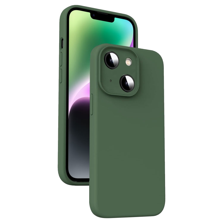 Custodia per telefono antiurto in silicone liquido in microfibra, For iPhone 14, For iPhone 14 Pro, For iPhone 14 Pro Max, For iPhone 13 Pro Max