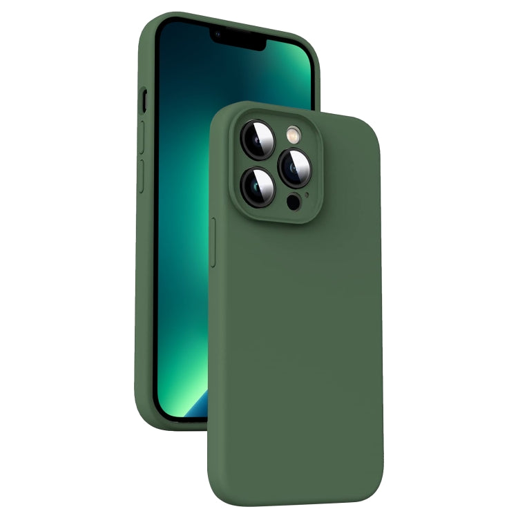 Custodia per telefono antiurto in silicone liquido in microfibra, For iPhone 14, For iPhone 14 Pro, For iPhone 14 Pro Max, For iPhone 13 Pro Max