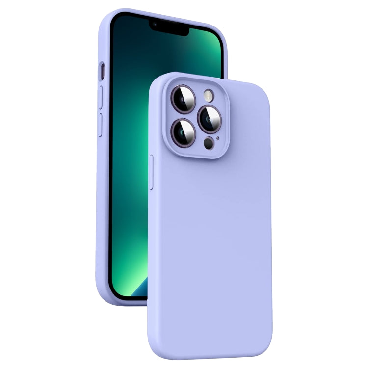 Custodia per telefono antiurto in silicone liquido in microfibra, For iPhone 14, For iPhone 14 Pro, For iPhone 14 Pro Max, For iPhone 13 Pro Max
