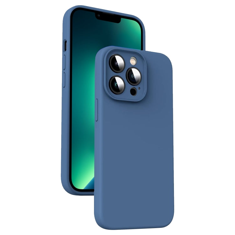 Custodia per telefono antiurto in silicone liquido in microfibra, For iPhone 14, For iPhone 14 Pro, For iPhone 14 Pro Max, For iPhone 13 Pro Max
