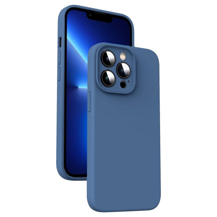 Custodia per telefono antiurto in silicone liquido in microfibra, For iPhone 13 Pro, For iPhone 13, For iPhone 12, For iPhone 12 Pro Max