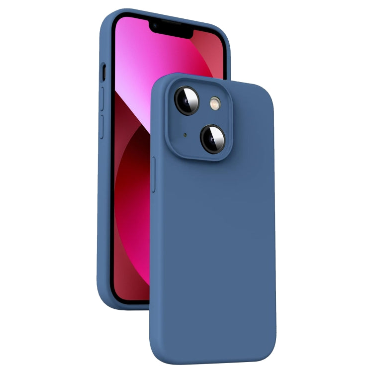 Custodia per telefono antiurto in silicone liquido in microfibra, For iPhone 13 Pro, For iPhone 13, For iPhone 12, For iPhone 12 Pro Max