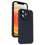 Custodia per telefono antiurto in silicone liquido in microfibra, For iPhone 13 Pro, For iPhone 13, For iPhone 12, For iPhone 12 Pro Max