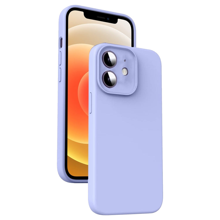 Custodia per telefono antiurto in silicone liquido in microfibra, For iPhone 13 Pro, For iPhone 13, For iPhone 12, For iPhone 12 Pro Max