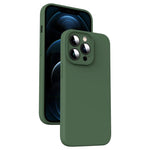 Custodia per telefono antiurto in silicone liquido in microfibra, For iPhone 13 Pro, For iPhone 13, For iPhone 12, For iPhone 12 Pro Max