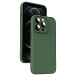 Custodia per telefono antiurto in silicone liquido in microfibra, For iPhone 12 Pro