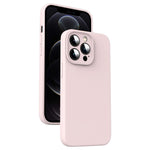 Custodia per telefono antiurto in silicone liquido in microfibra, For iPhone 12 Pro