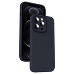 Custodia per telefono antiurto in silicone liquido in microfibra, For iPhone 12 Pro