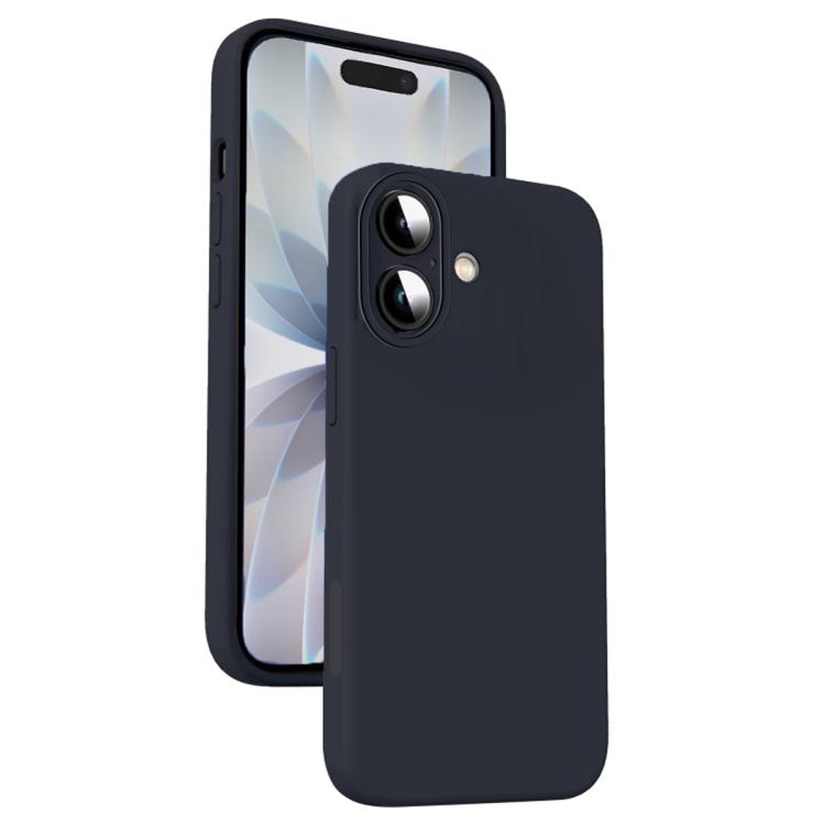 Custodia per telefono antiurto in silicone liquido in microfibra, For iPhone 17 Pro Max, For iPhone 17 Pro, For iPhone 17, For iPhone 16 Pro Max