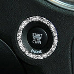 Per Dodge Charger 2011-2014 Adesivo decorativo con diamante del cerchio di avviamento del motore dell'auto, guida a sinistra, Engine Starting Circle