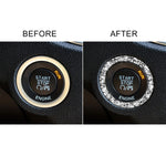 Per Dodge Charger 2011-2014 Adesivo decorativo con diamante del cerchio di avviamento del motore dell'auto, guida a sinistra, Engine Starting Circle