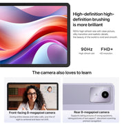 Tablet WiFi Lenovo Pad 2024 da 11 pollici, Android 13, Qualcomm Snapdragon 685 Octa Core, supporto identificazione facciale, 6GB+128GB, 8GB+128GB