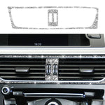 Per Audi A4 / A5 / Q5 2 pezzi adesivo decorativo con diamante per uscita condizionatore d'aria per auto, Air Conditioner Outlet Left Drive, Air Conditioner Outlet Right Drive