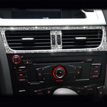 Per Audi A4 / A5 / Q5 2 pezzi adesivo decorativo con diamante per uscita condizionatore d'aria per auto, Air Conditioner Outlet Left Drive, Air Conditioner Outlet Right Drive