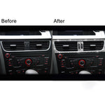 Per Audi A4 / A5 / Q5 2 pezzi adesivo decorativo con diamante per uscita condizionatore d'aria per auto, Air Conditioner Outlet Left Drive, Air Conditioner Outlet Right Drive