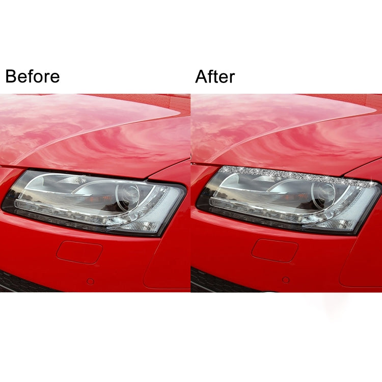 Adesivo decorativo con diamanti per sopracciglia luminose per auto, guida a destra e a sinistra, Light Eyebrow