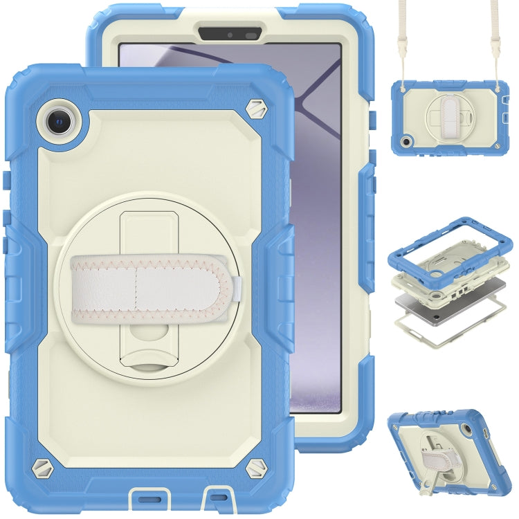 Custodia per tablet in silicone + PC con tracolla, For Samsung Galaxy Tab A9 / Tab A11