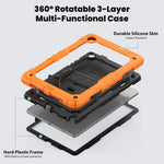 Custodia per tablet in silicone + PC con tracolla, For Samsung Galaxy Tab A9+/Tab A11+