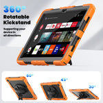Custodia per tablet in silicone + PC con tracolla, For Samsung Galaxy Tab A9+/Tab A11+