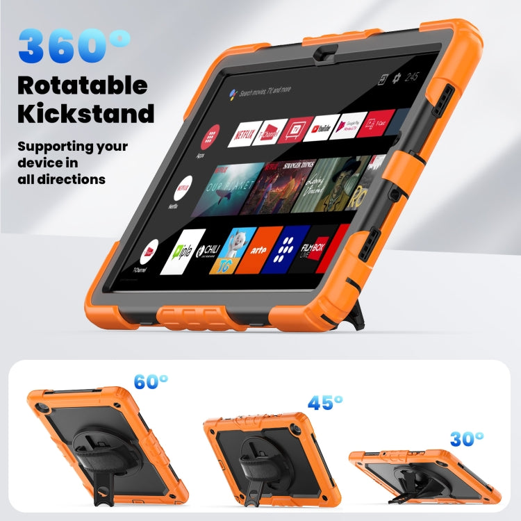 Custodia per tablet in silicone + PC con tracolla, For Samsung Galaxy Tab A9+/Tab A11+