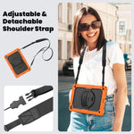 Custodia per tablet in silicone + PC con tracolla, For Samsung Galaxy Tab A9+/Tab A11+