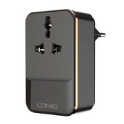 LDNIO SC1205 Presa di conversione universale + QC3.0 Interfacce USB + USB Caricatore da viaggio multifunzione Caricatore per telefono cellulare, spina europea
