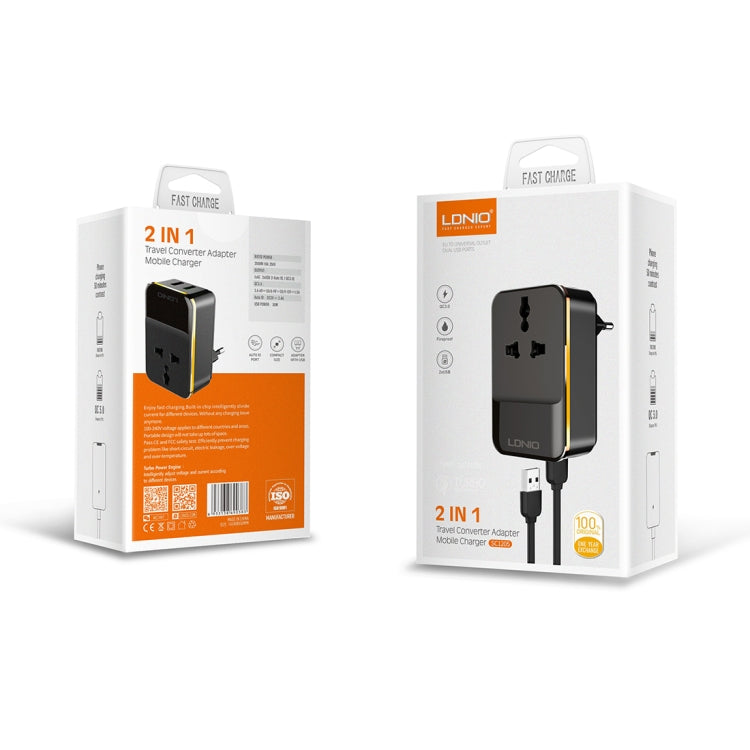 LDNIO SC1205 Presa di conversione universale con USB QC3.0