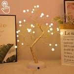 36 LED Lampada da tavolo in filo di rame con albero di perle Decorazione creativa Touch Control Luce notturna (luce bianca calda), 36 LEDs Warm White, 36 LEDs Pink Light, 108 LEDs Warm White, 108 LEDs Pink Light, 108 LEDs White Light                   ...