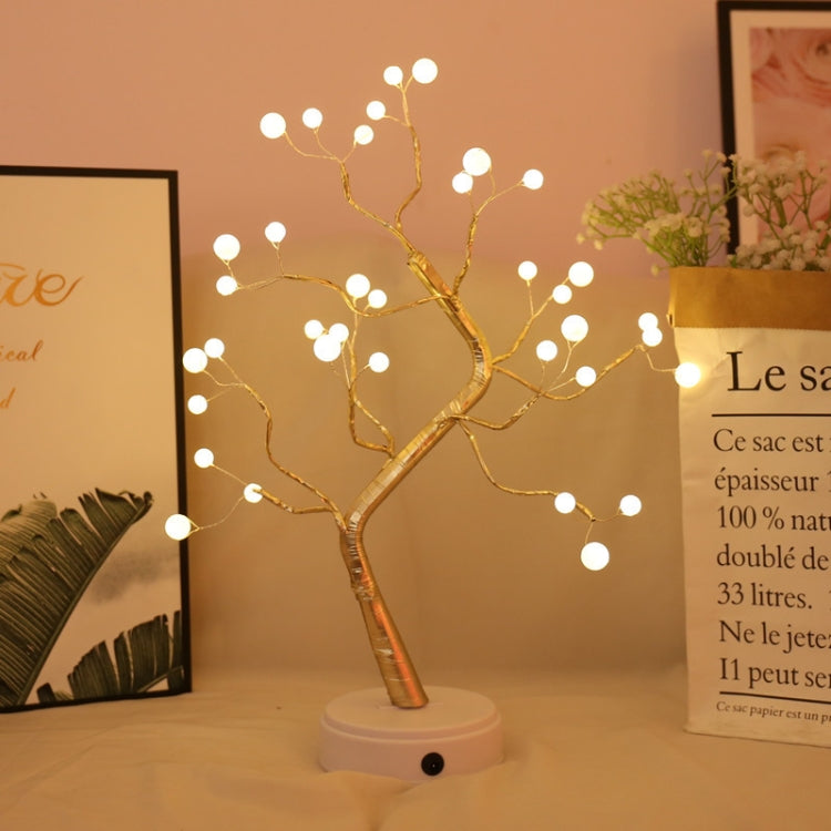36 LED Lampada da tavolo in filo di rame con albero di perle Decorazione creativa Touch Control Luce notturna (luce bianca calda), 36 LEDs Warm White, 36 LEDs Pink Light, 108 LEDs Warm White, 108 LEDs Pink Light, 108 LEDs White Light                   ...