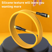 Cavo dati di ricarica in silicone liquido da USB a micro USB, lunghezza: 1,2 m, USB to Micro USB