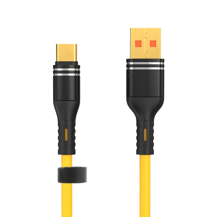 Cavo dati di ricarica in silicone liquido da USB a USB-C / Type-C, lunghezza: 1,2 m, USB to USB-C / Type-C