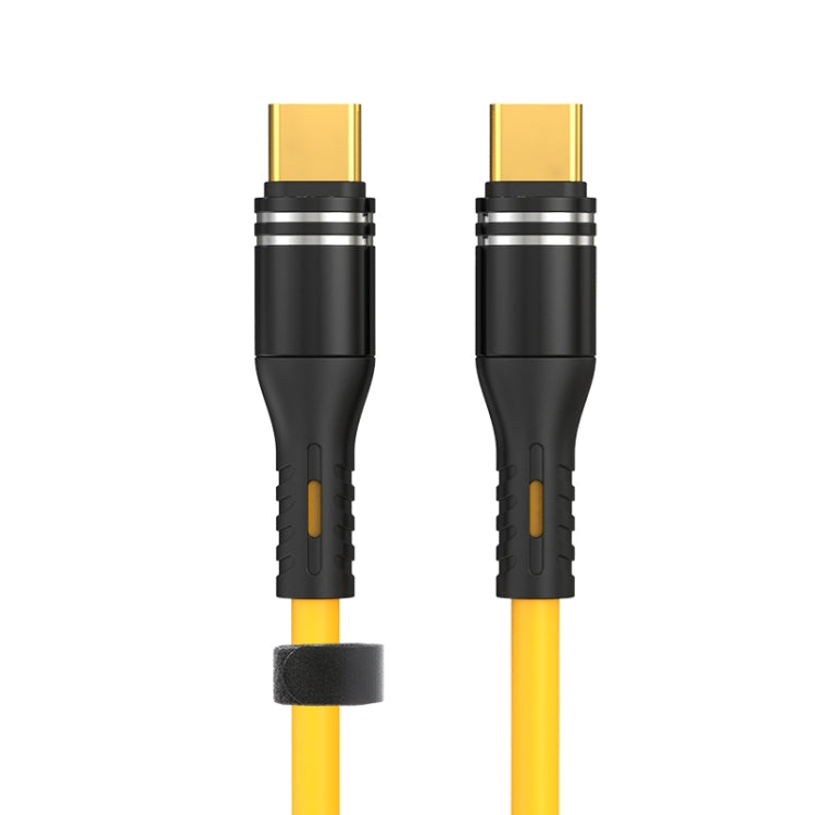 Cavo dati di ricarica in silicone liquido da USB-C / Type-C a USB-C / Type-C, lunghezza: 1,2 m, USB-C / Type-C to USB-C / Type-