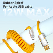 Cavo dati di ricarica a molla da USB a micro USB XJ-U101, lunghezza: 1,5 m, USB to Micro USB
