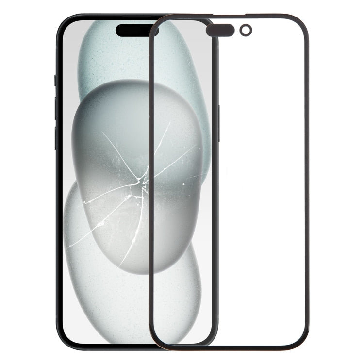 Lente esterna in vetro con adesivo OCA per iPhone 15 e 16