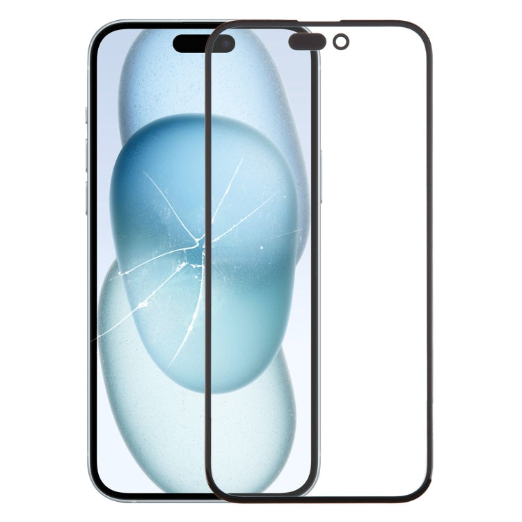 Lente esterna in vetro con adesivo OCA per iPhone 15 e 16