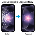 Lente esterna in vetro con adesivo OCA per iPhone 15 e 16