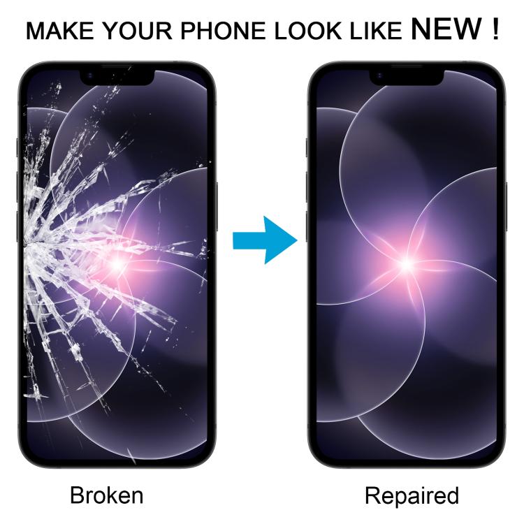 Lente esterna in vetro con adesivo OCA per iPhone 15 e 16