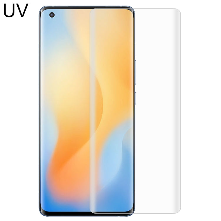 Pellicola vetro temperato curva liquida UV per smartphone