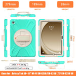 Custodia per tablet in TPU + impugnatura rotante con impugnatura rotante, For Samsung Galaxy Tab A9+