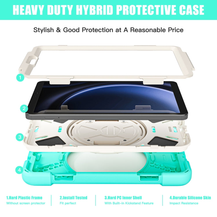 Custodia per tablet in TPU + impugnatura rotante con impugnatura rotante, For Samsung Galaxy Tab A9+