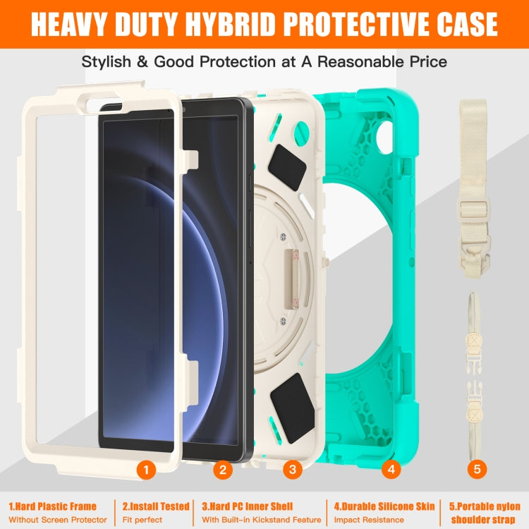 Custodia per tablet in TPU + impugnatura rotante con impugnatura rotante, For Samsung Galaxy Tab A9+
