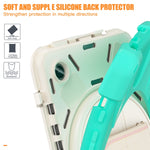 Custodia per tablet in TPU + impugnatura rotante con impugnatura rotante, For Samsung Galaxy Tab A9+