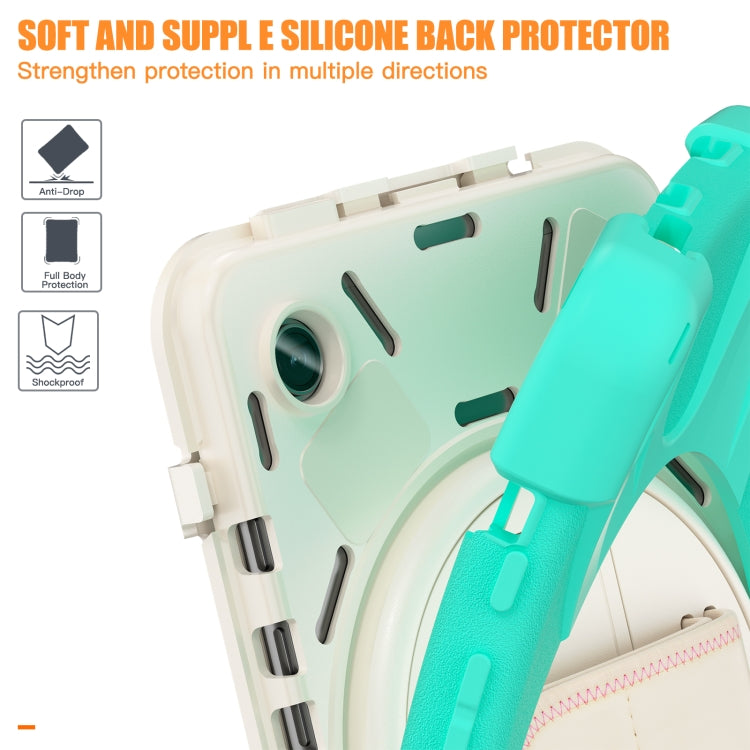 Custodia per tablet in TPU + impugnatura rotante con impugnatura rotante, For Samsung Galaxy Tab A9+