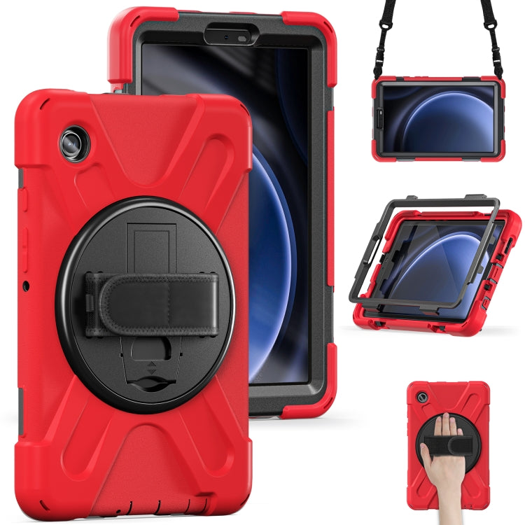 Custodia per tablet in TPU + impugnatura rotante con impugnatura rotante, For Samsung Galaxy Tab A9+